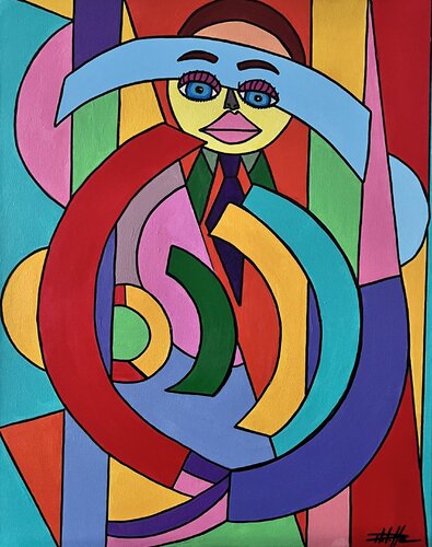 Fragments of identity par Philippe Seigle, Peinture en vente sur Singulart