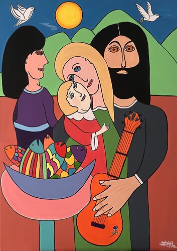 La mélodie des liens von Philippe Seigle, Malerei kaufen auf Singulart