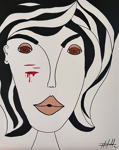 Le courage au féminin van Philippe Seigle, Schilderij te koop op Singulart