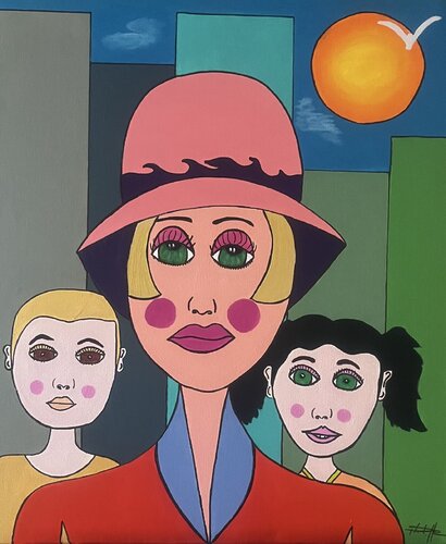 Maman courage van Philippe Seigle, Schilderij te koop op Singulart