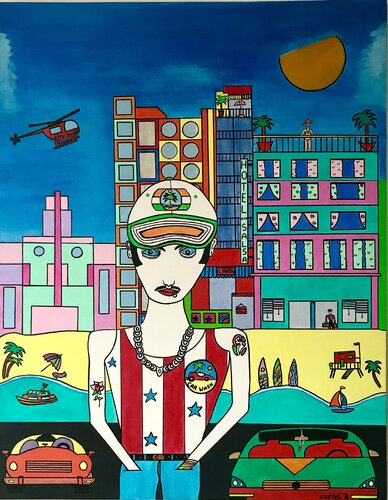 El chico from Miami di Philippe Seigle, Pittura in vendita su Singulart