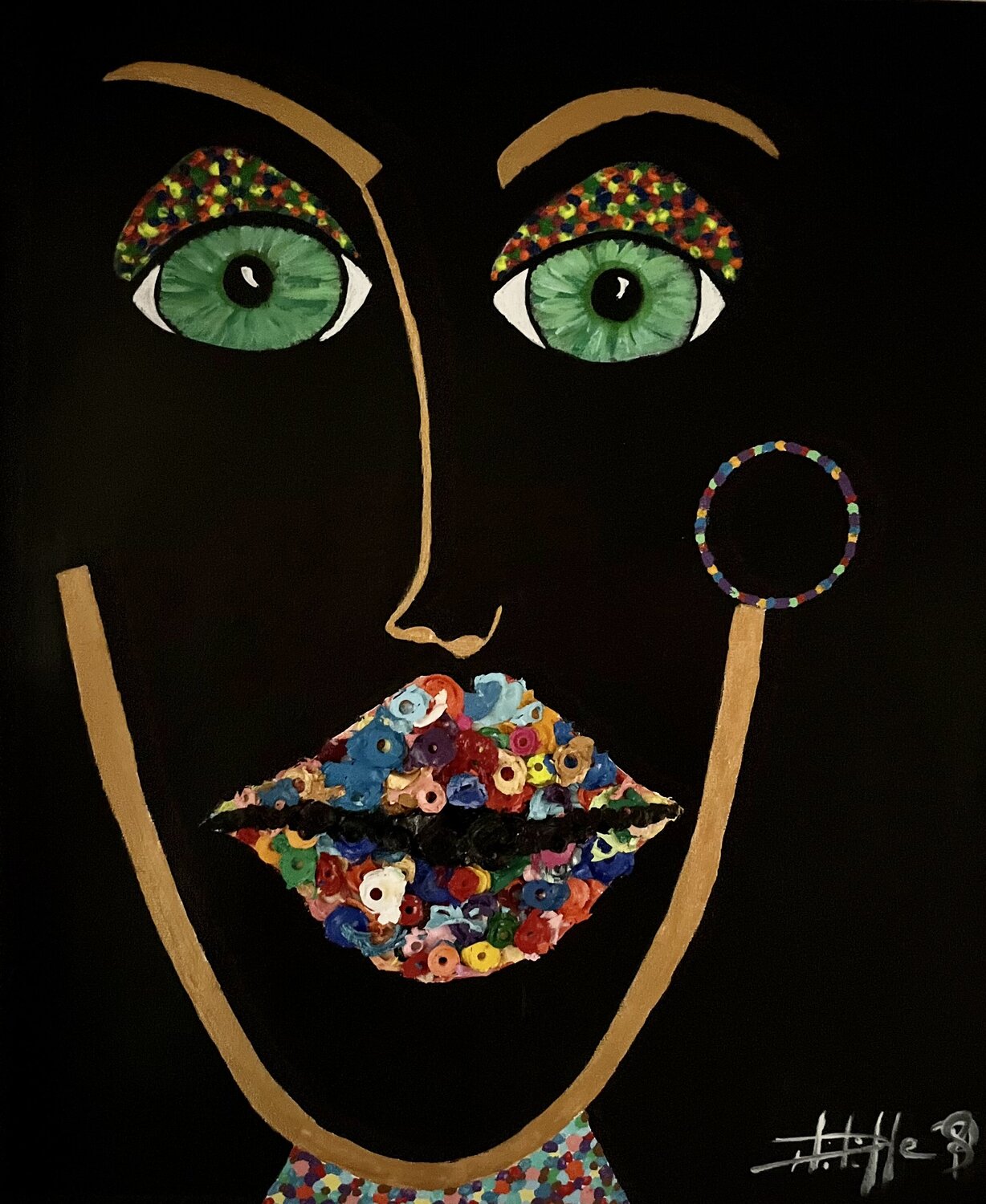 Beso colorido Philippe Seigle