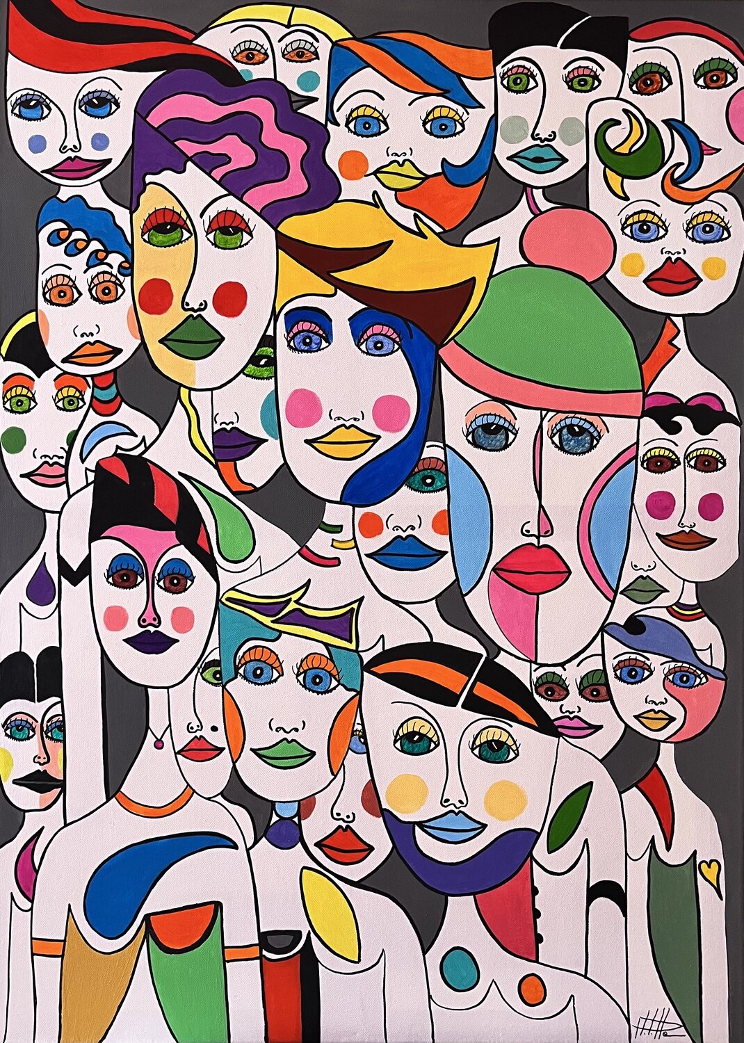 Mosaïque humaine Philippe Seigle
