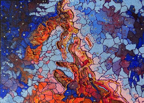 Fighting Dragons Nebula de David Tomlin, Pintura a la venta en Singulart