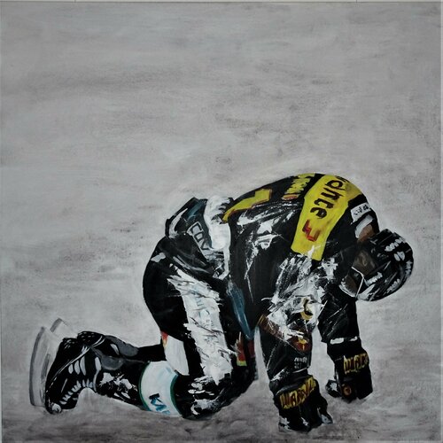 Müder Held I di Ueli Kühni, Pittura in vendita su Singulart