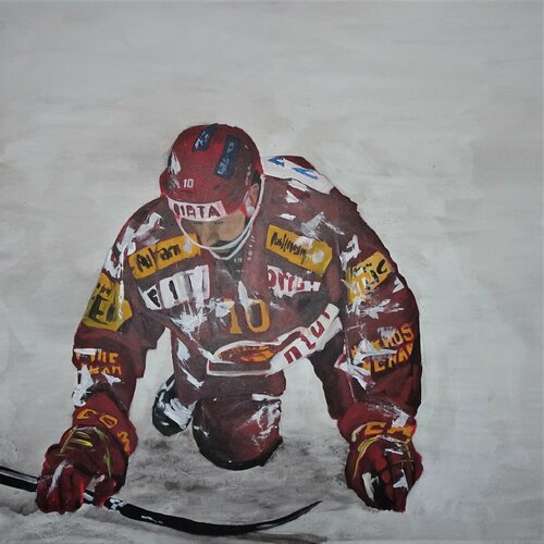 Müder Held II di Ueli Kühni, Pittura in vendita su Singulart