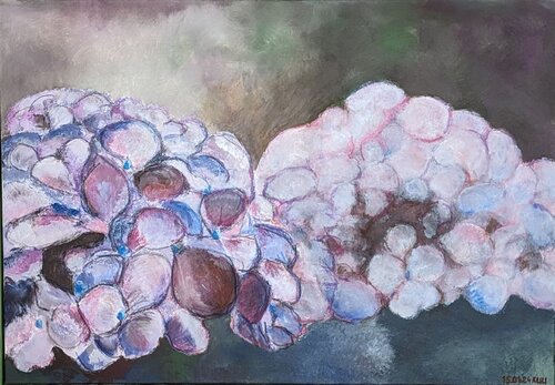 Hortensien par Ueli Kühni, Peinture en vente sur Singulart