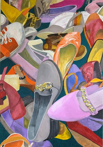 Massenware II di Ueli Kühni, Pittura in vendita su Singulart