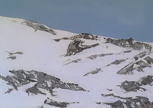 Schneefeld by Ueli Kühni, 油畫 for Sale on Singulart