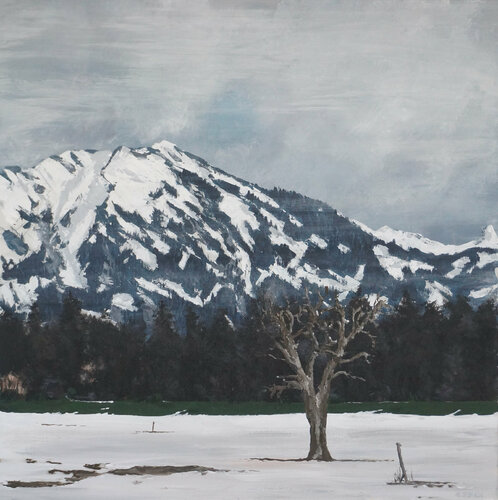 Spätwinter im Berner Oberland von Ueli Kühni, Malerei kaufen auf Singulart