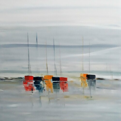 Couleur Bretagne di LYDIE MASSOU, Pittura in vendita su Singulart