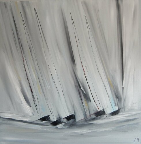 Les Ulltimes by LYDIE MASSOU, 油畫 for Sale on Singulart