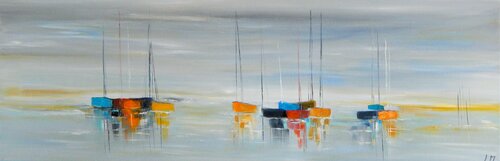 De légers nuages II by LYDIE MASSOU, 油畫 for Sale on Singulart