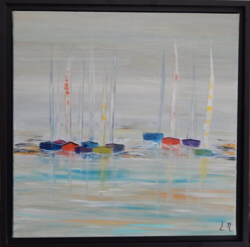Vu de loin by LYDIE MASSOU, 회화 for Sale on Singulart