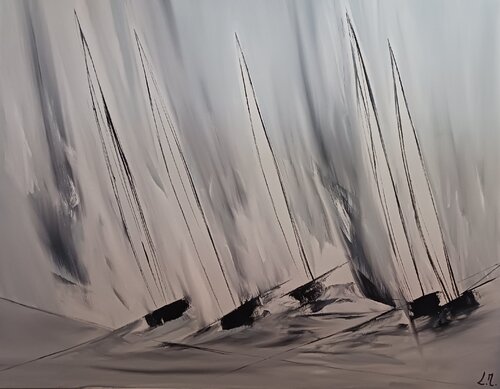 Coupe de l'América by LYDIE MASSOU, 油畫 for Sale on Singulart