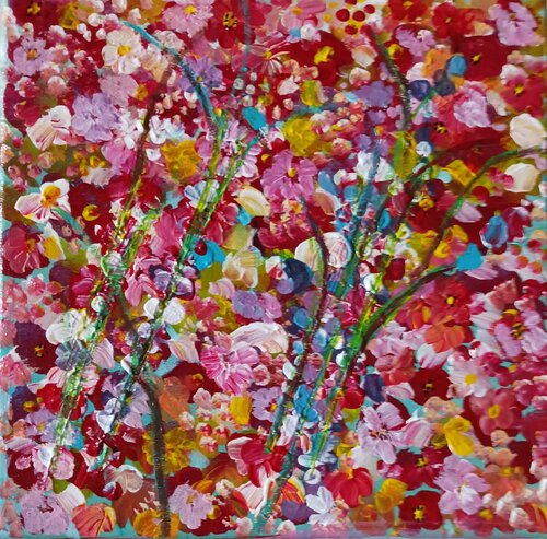 Méli Mélo de fleurs von LYDIE MASSOU, Malerei kaufen auf Singulart