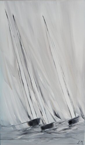 Atlantique by LYDIE MASSOU, 油畫 for Sale on Singulart