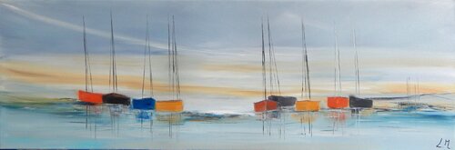 Au gré des voyages by LYDIE MASSOU, 油畫 for Sale on Singulart