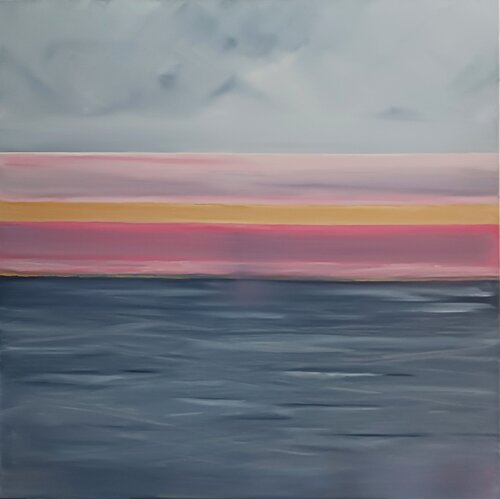 L'abstrait et l'océan di LYDIE MASSOU, Pittura in vendita su Singulart