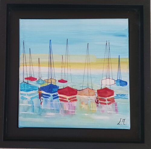 Méditerranée van LYDIE MASSOU, Schilderij te koop op Singulart