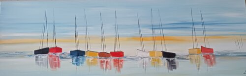 Les horizons décalés van LYDIE MASSOU, Schilderij te koop op Singulart