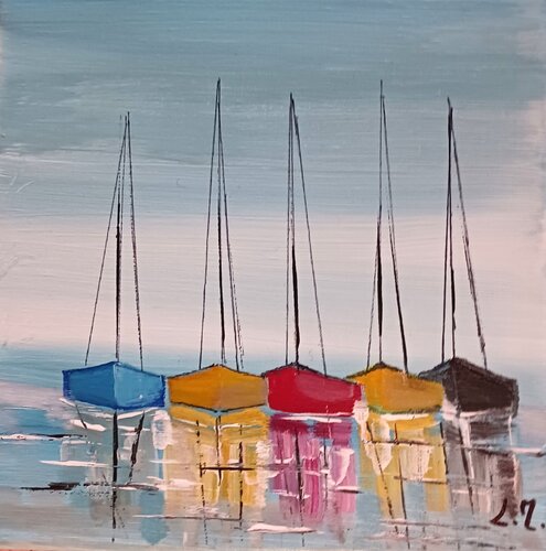 Au lever du jour by LYDIE MASSOU, 油畫 for Sale on Singulart