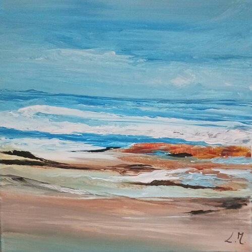Mon océan by LYDIE MASSOU, 油畫 for Sale on Singulart