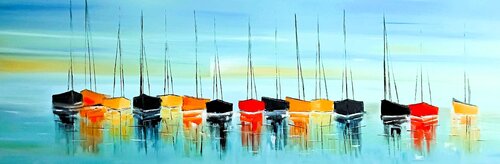 Un regard vers la mer by LYDIE MASSOU, Painting for Sale on Singulart