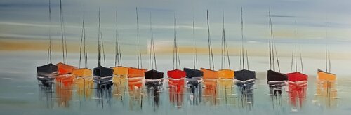 Un regard sur la mer by LYDIE MASSOU, Painting for Sale on Singulart