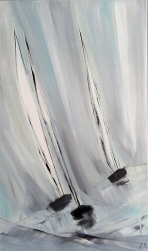 Viles et vent van LYDIE MASSOU, Schilderij te koop op Singulart