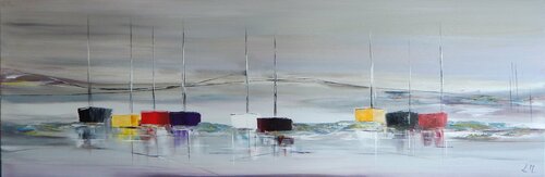 Un regard vers la mer di LYDIE MASSOU, Pittura in vendita su Singulart