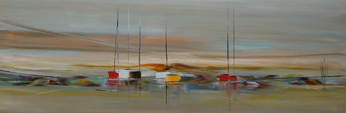 Horizons déssinés di LYDIE MASSOU, Pittura in vendita su Singulart