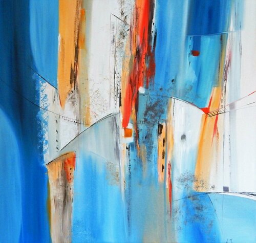 Les portes de Venise di LYDIE MASSOU, Pittura in vendita su Singulart