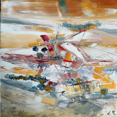 Paysage désordonné 3 di LYDIE MASSOU, Pittura in vendita su Singulart