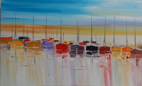 Au soleil di LYDIE MASSOU, Pittura in vendita su Singulart