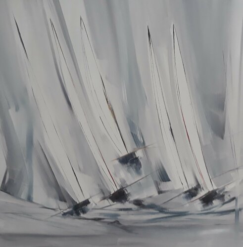 Atlantique di LYDIE MASSOU, Pittura in vendita su Singulart