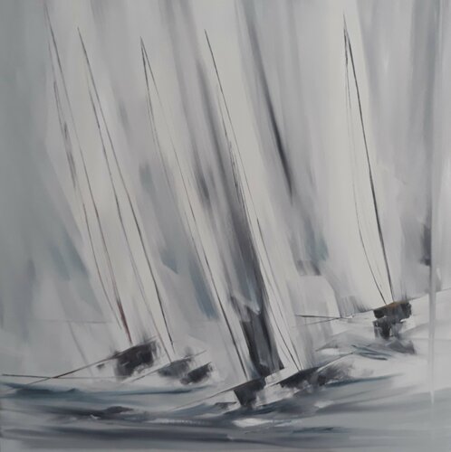 Atlantique II di LYDIE MASSOU, Pittura in vendita su Singulart