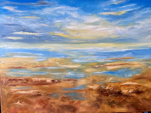 A Calm Day By The Sea von Mary Papas, Malerei kaufen auf Singulart