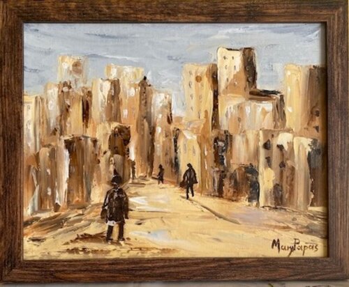 City Street van Mary Papas, Schilderij te koop op Singulart