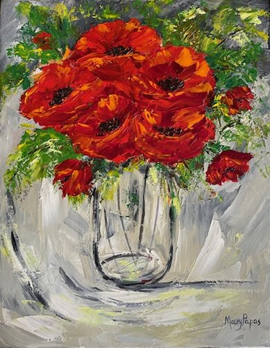 Happiness in a Vase von Mary Papas, Malerei kaufen auf Singulart