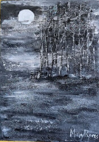 Moonlit Forest von Mary Papas, Malerei kaufen auf Singulart