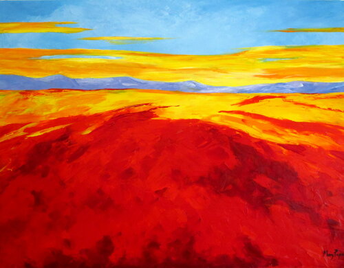 The Gold in the Sky von Mary Papas, Malerei kaufen auf Singulart