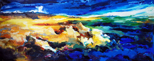 Corner in the sky di Ana Asavei Pietraru, Pittura in vendita su Singulart