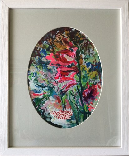 Wild gladiolus van Ana Asavei Pietraru, Schilderij te koop op Singulart