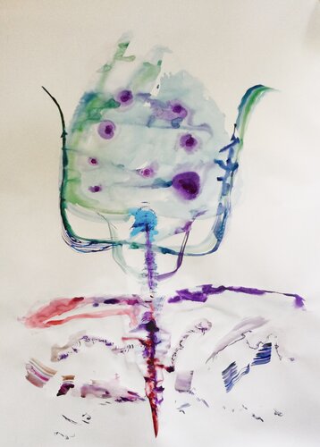 Sounds  of water. by Ana Asavei Pietraru, Work on Paper for Sale on Singulart