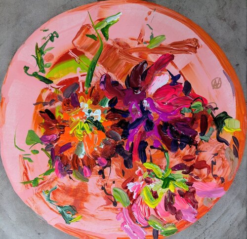 Chrysanthemum van Ana Asavei Pietraru, Schilderij te koop op Singulart