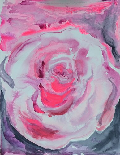The rose. par Ana Asavei Pietraru, Œuvre sur papier en vente sur Singulart