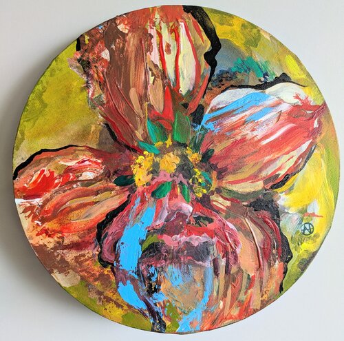 Star flower van Ana Asavei Pietraru, Schilderij te koop op Singulart