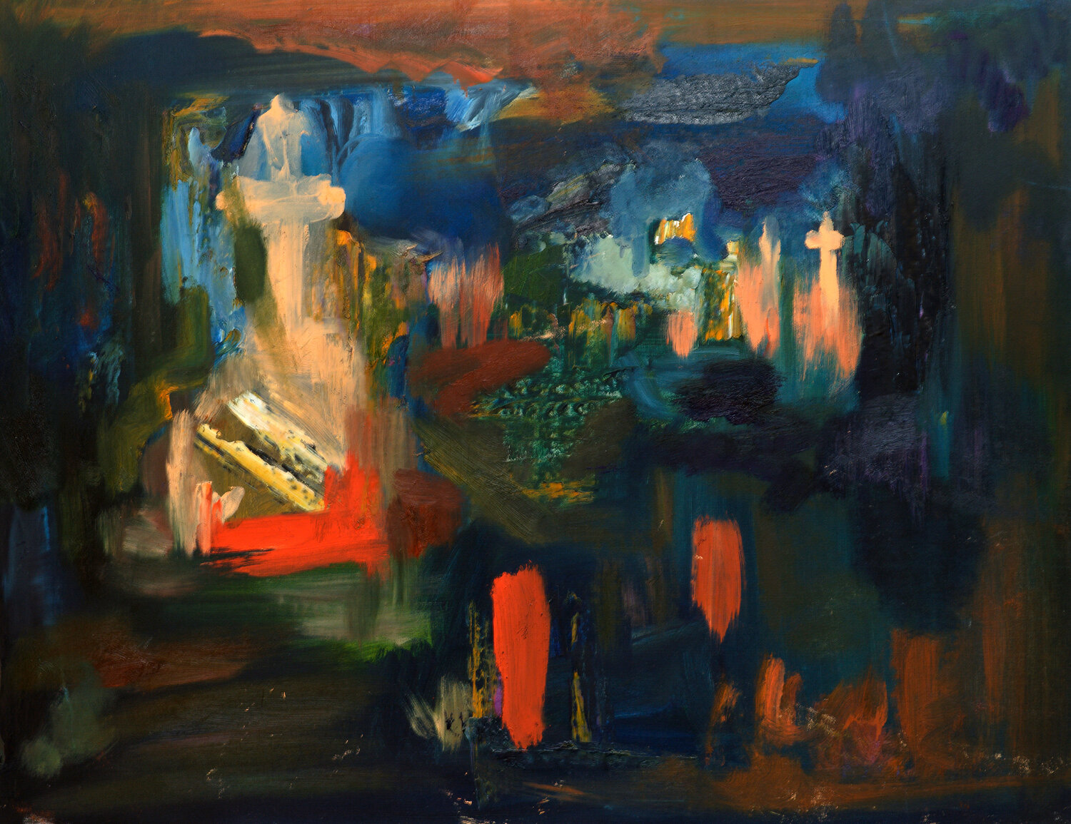 In to the dark Ana Asavei Pietraru Originalgemälde zu verkaufen