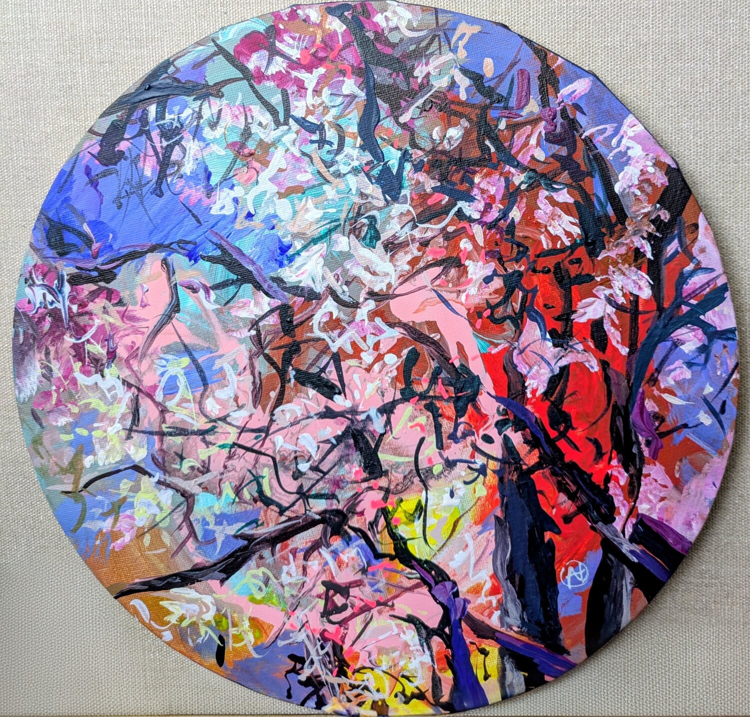 Seeing the sky Ana Asavei Pietraru Original painting for sale